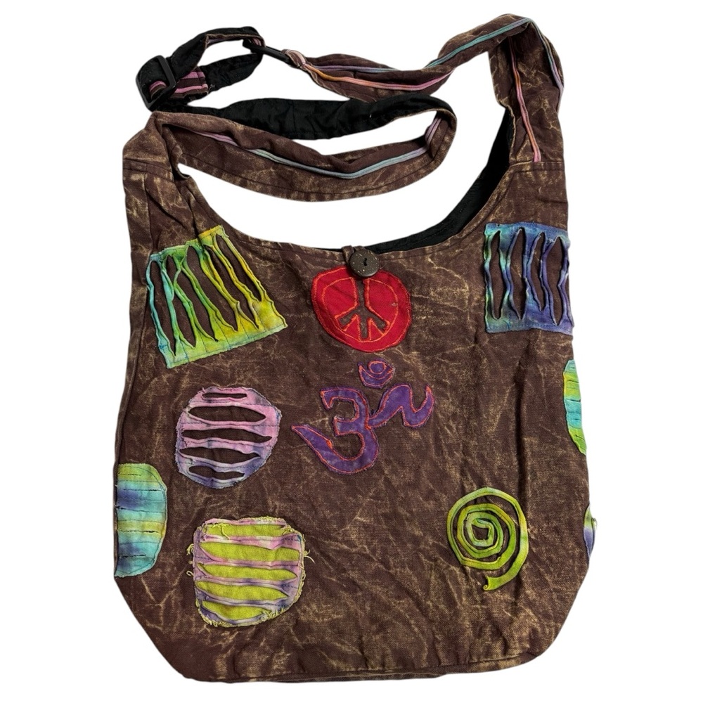Brown Patchwork Bag - image 1
